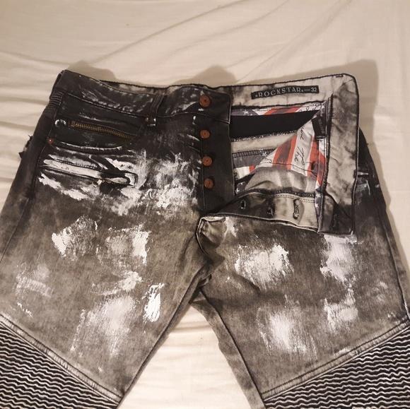 Size 32 but fits more like size 34 Rockstar Jeans - Picture 2 of 4